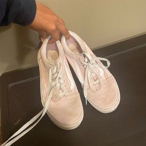 Light pink vans sk8 low